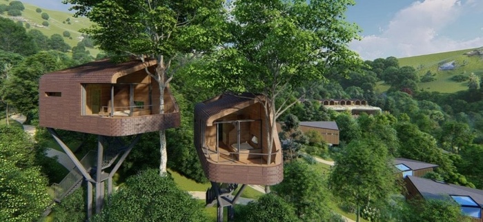 수락 휴 시설 전경