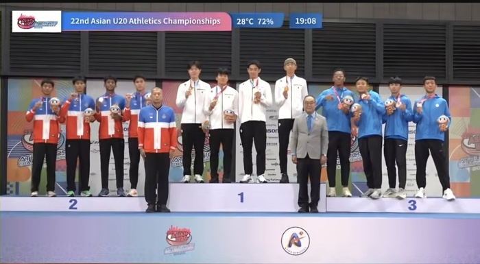 구미시청 육상팀 김동진, 아시아 U20 육상선수권 400mR 금메달 획득 - 뉴스 썸네일 이미지